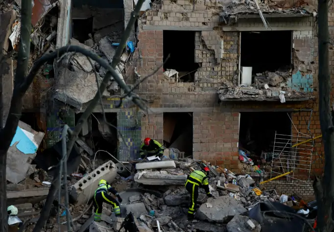 Deadly Russian Strikes Hit Kyiv